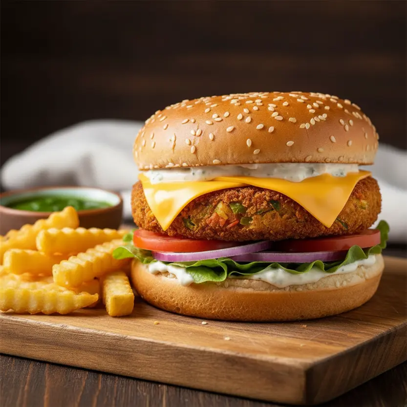 VEG CHEESE  BURGER