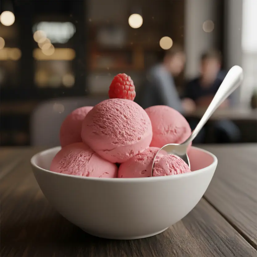 STRAWBERRY ICE CREAM